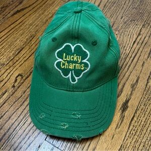Lucky Charms Cereal Embroidered Patch Logo Fitted Hat Baseball Cap Leprechaun